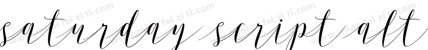 Saturday Script Alt1字体转换